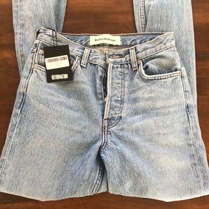 Reformation high rise skinny jean - Size 24